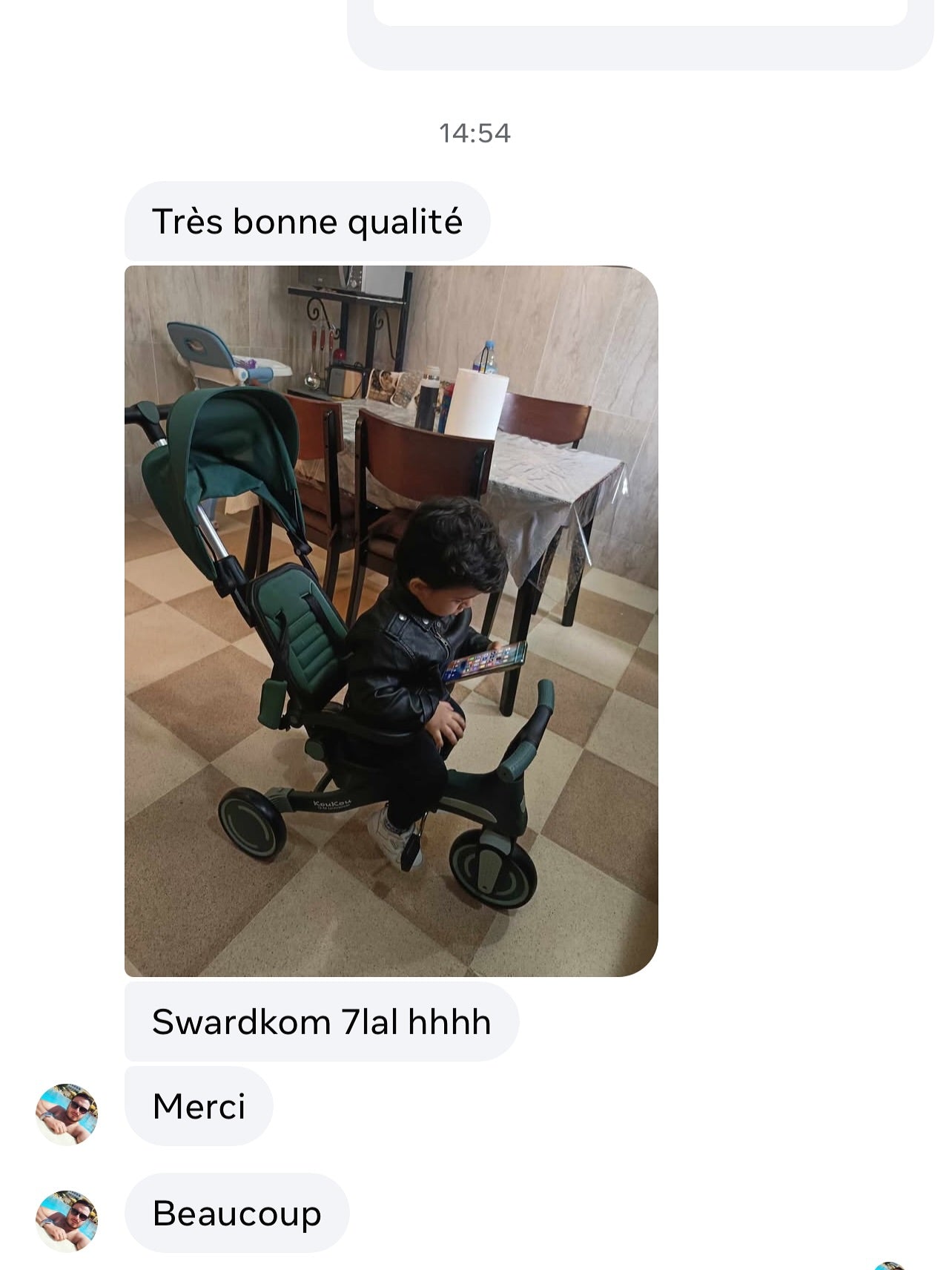 Tricycle Vélo poussette SPINSTEP