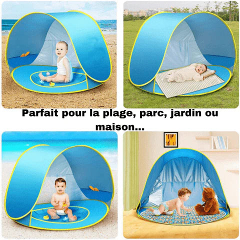 TENTE DE PLAGE ANTI UV AVEC PISCINE INTÉGRÉE