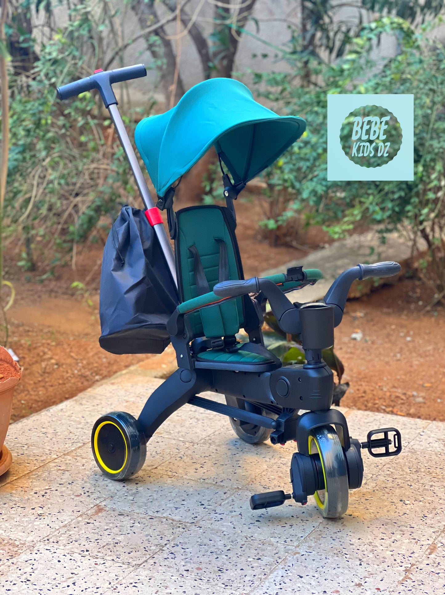 🚲 Vélo poussette pliable + SAC À DOS GRATUIT 🎒