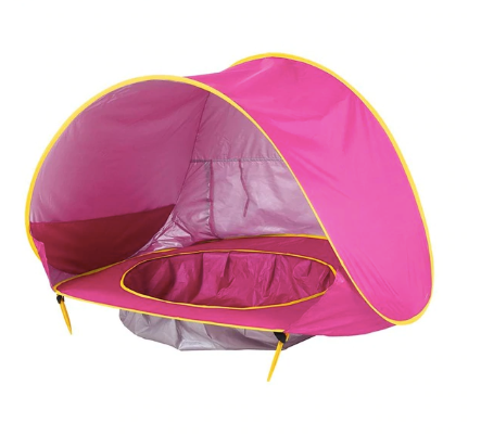 TENTE DE PLAGE ANTI UV AVEC PISCINE INTÉGRÉE