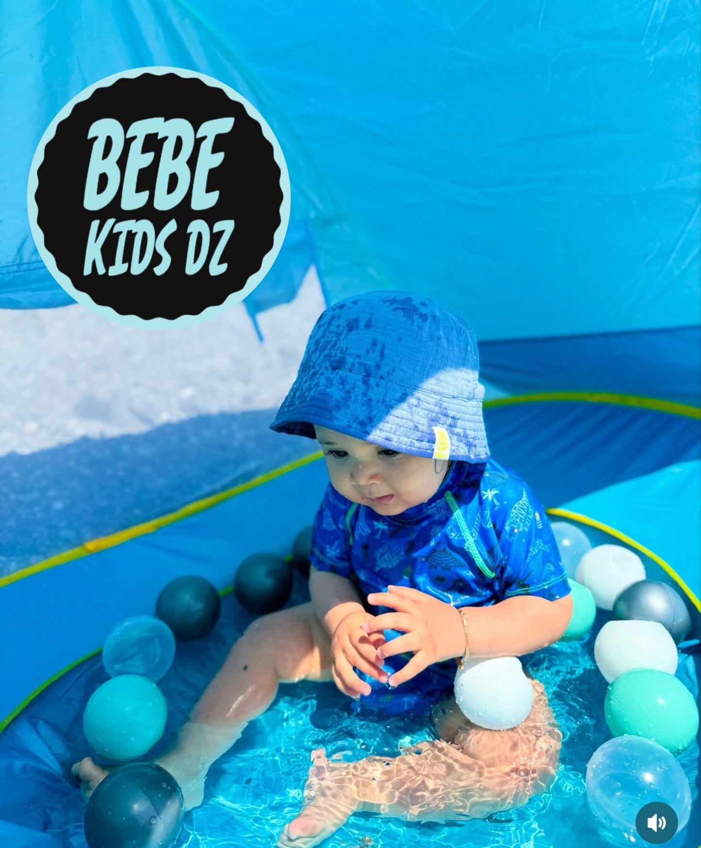 TENTE DE PLAGE ANTI UV AVEC PISCINE INTÉGRÉE
