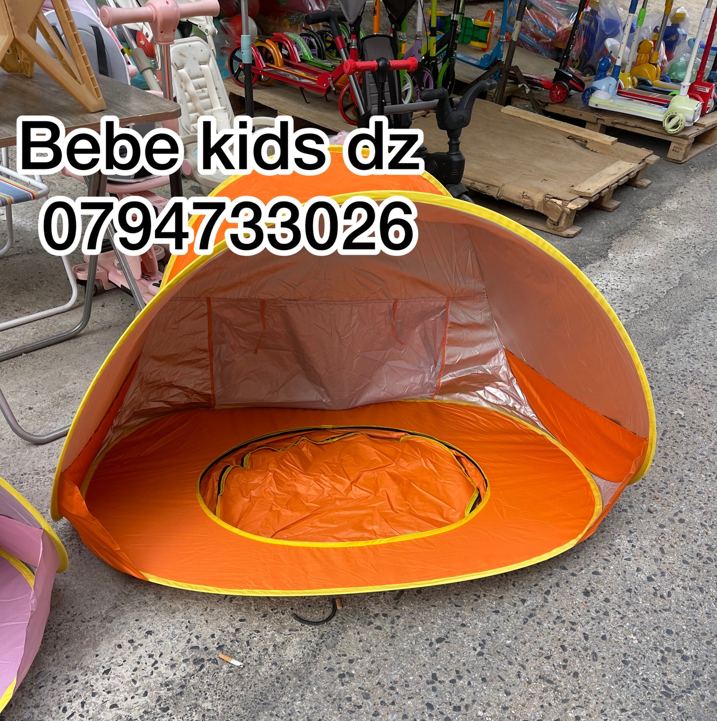 TENTE DE PLAGE ANTI UV AVEC PISCINE INTÉGRÉE