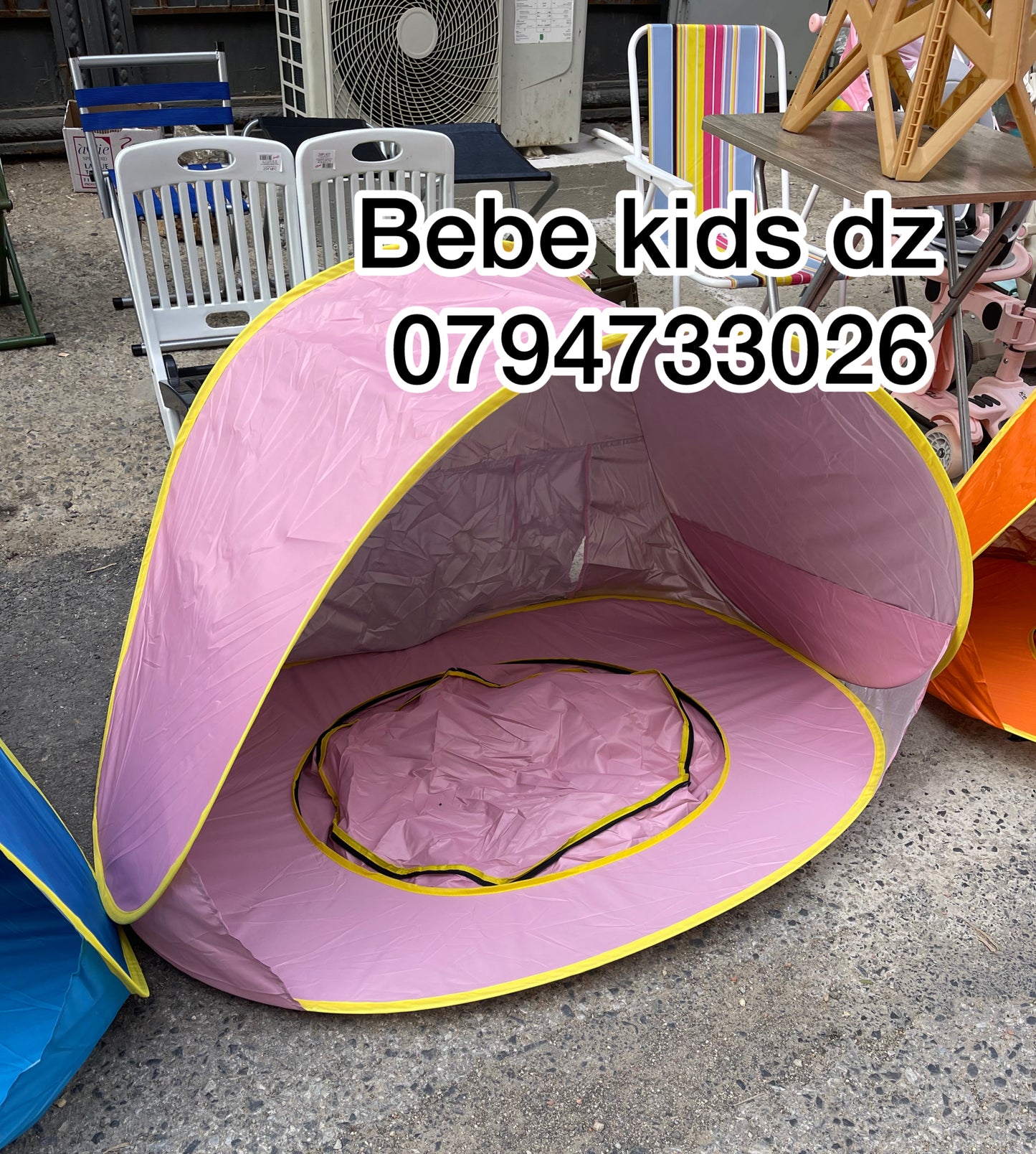 TENTE DE PLAGE ANTI UV AVEC PISCINE INTÉGRÉE