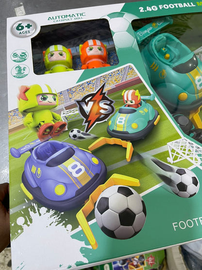 Voiture tamponneuse 2,4 GHz en forme de match de football, cadeau pour enfants