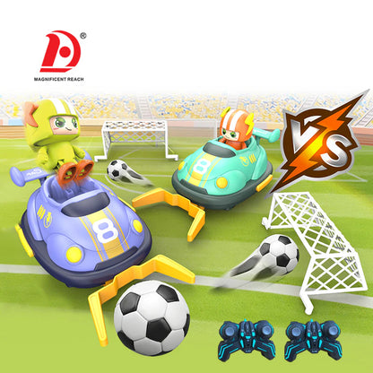 Voiture tamponneuse 2,4 GHz en forme de match de football, cadeau pour enfants