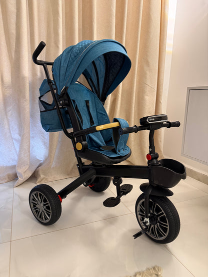 Tricycle Vélo Poussette  – Haute Qualité, Confort & Sécurité Bébé 🚲✨