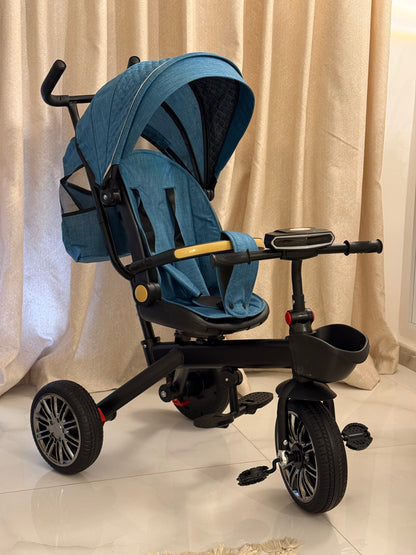Tricycle Vélo Poussette  – Haute Qualité, Confort & Sécurité Bébé 🚲✨