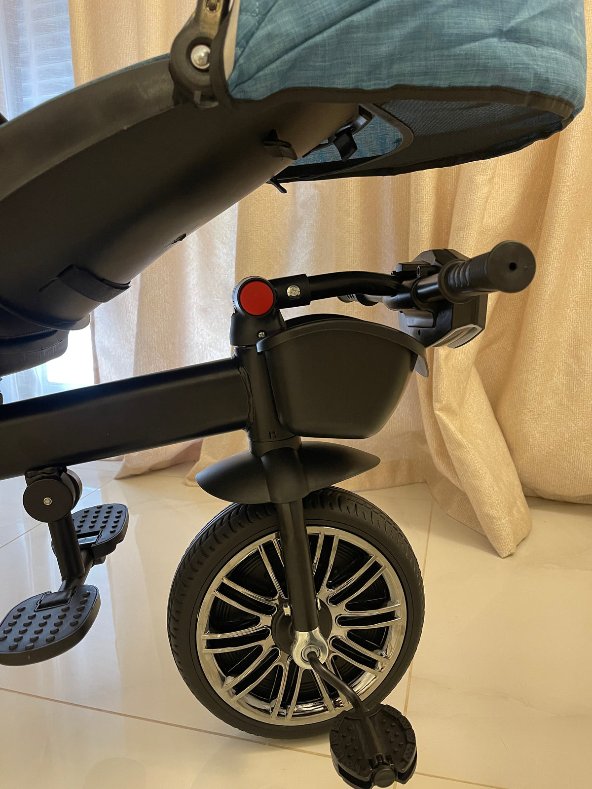 Tricycle Vélo Poussette  – Haute Qualité, Confort & Sécurité Bébé 🚲✨