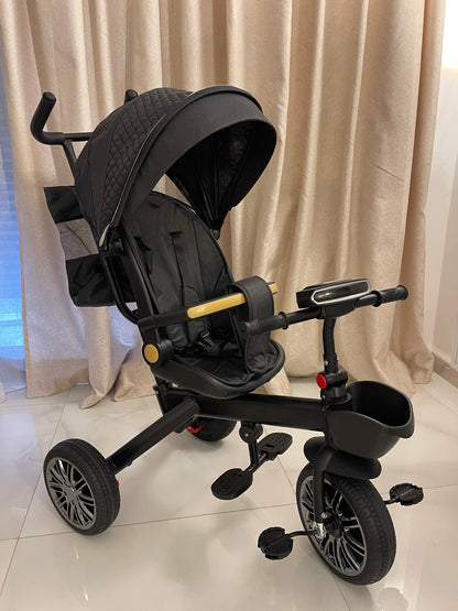 Tricycle Vélo Poussette  – Haute Qualité, Confort & Sécurité Bébé 🚲✨