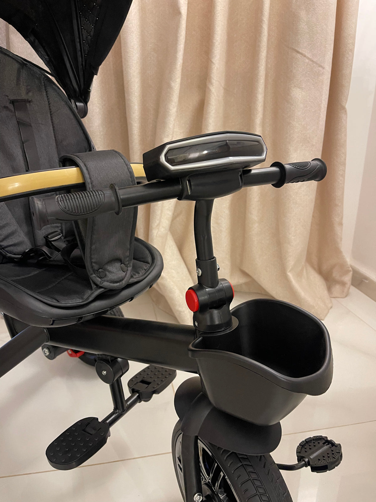 Tricycle Vélo Poussette  – Haute Qualité, Confort & Sécurité Bébé 🚲✨