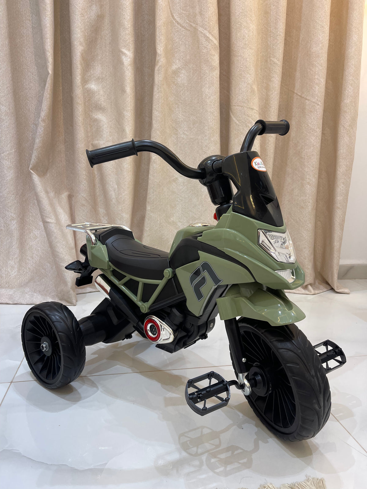 🏍️ دراجة ثلاثية للأطفال بتصميم دراجة نارية 🏍️