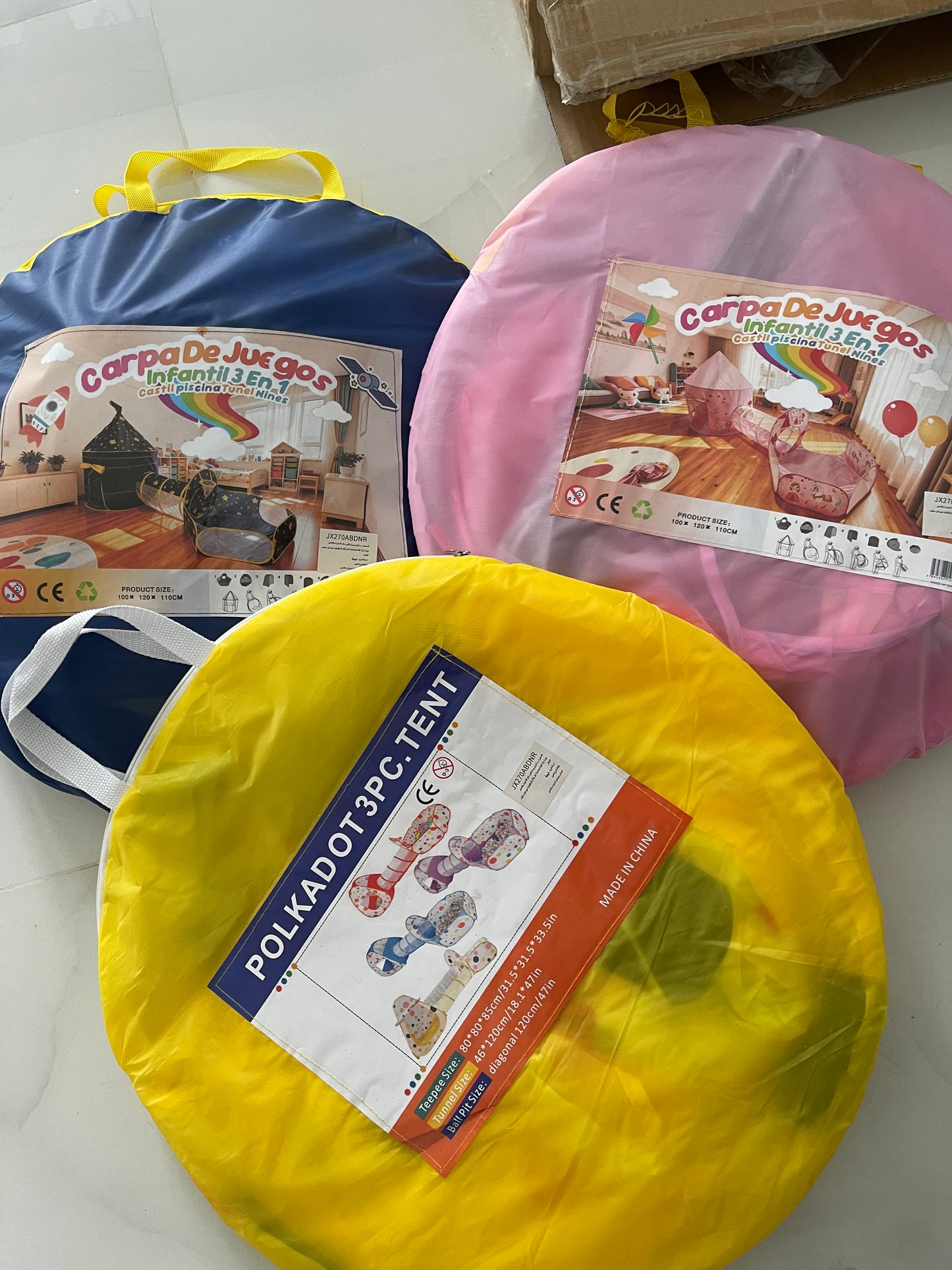 🏰✨ خيمة ألعاب 3 في 1 للأطفال 🎈👧👦