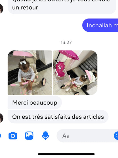 Tricycle Vélo poussette multifonction 5 en 1