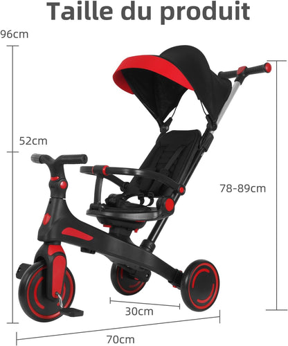 SPINSTEP  5En 1 Tricycle Bébé Évolutif