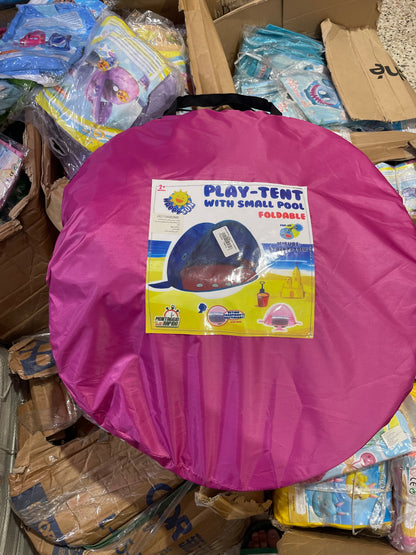 TENTE DE PLAGE  ANTI UV AVEC PISCINE INTÉGRÉE