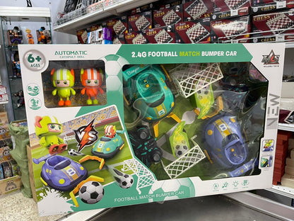 Voiture tamponneuse 2,4 GHz en forme de match de football, cadeau pour enfants