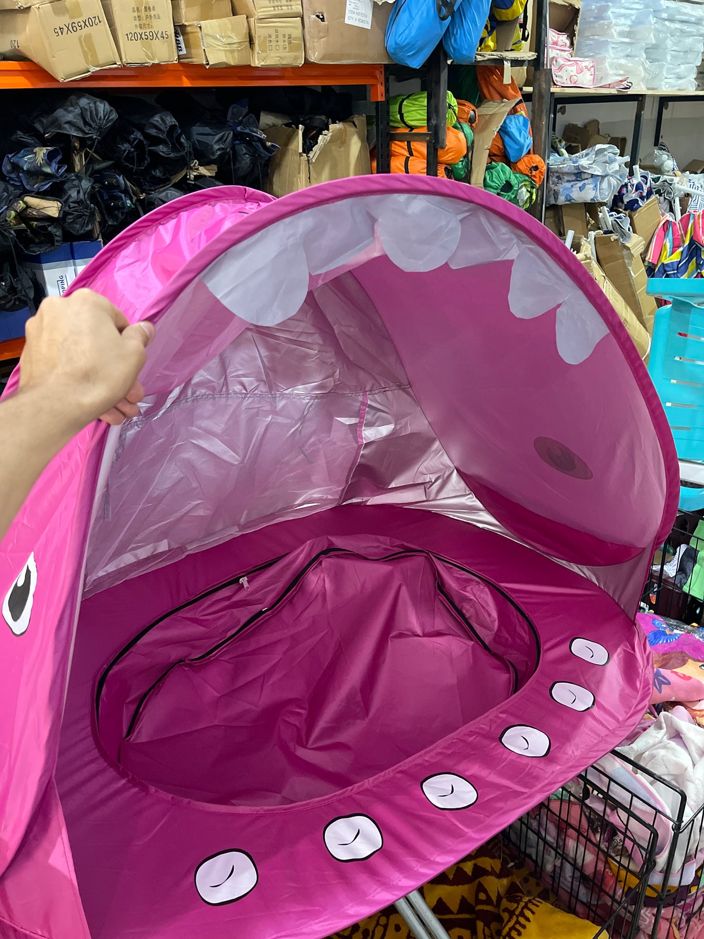 TENTE DE PLAGE  ANTI UV AVEC PISCINE INTÉGRÉE