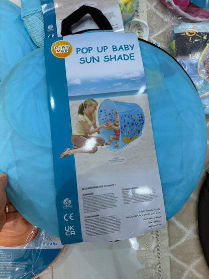 TENTE DE PLAGE  ANTI UV AVEC PISCINE INTÉGRÉE