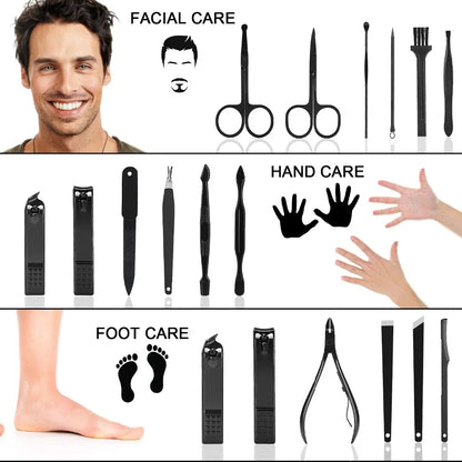 16 kit des ongles -MARON-طقم الاظافر 16 قطعة