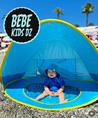 TENTE DE PLAGE  ANTI UV AVEC PISCINE INTÉGRÉE