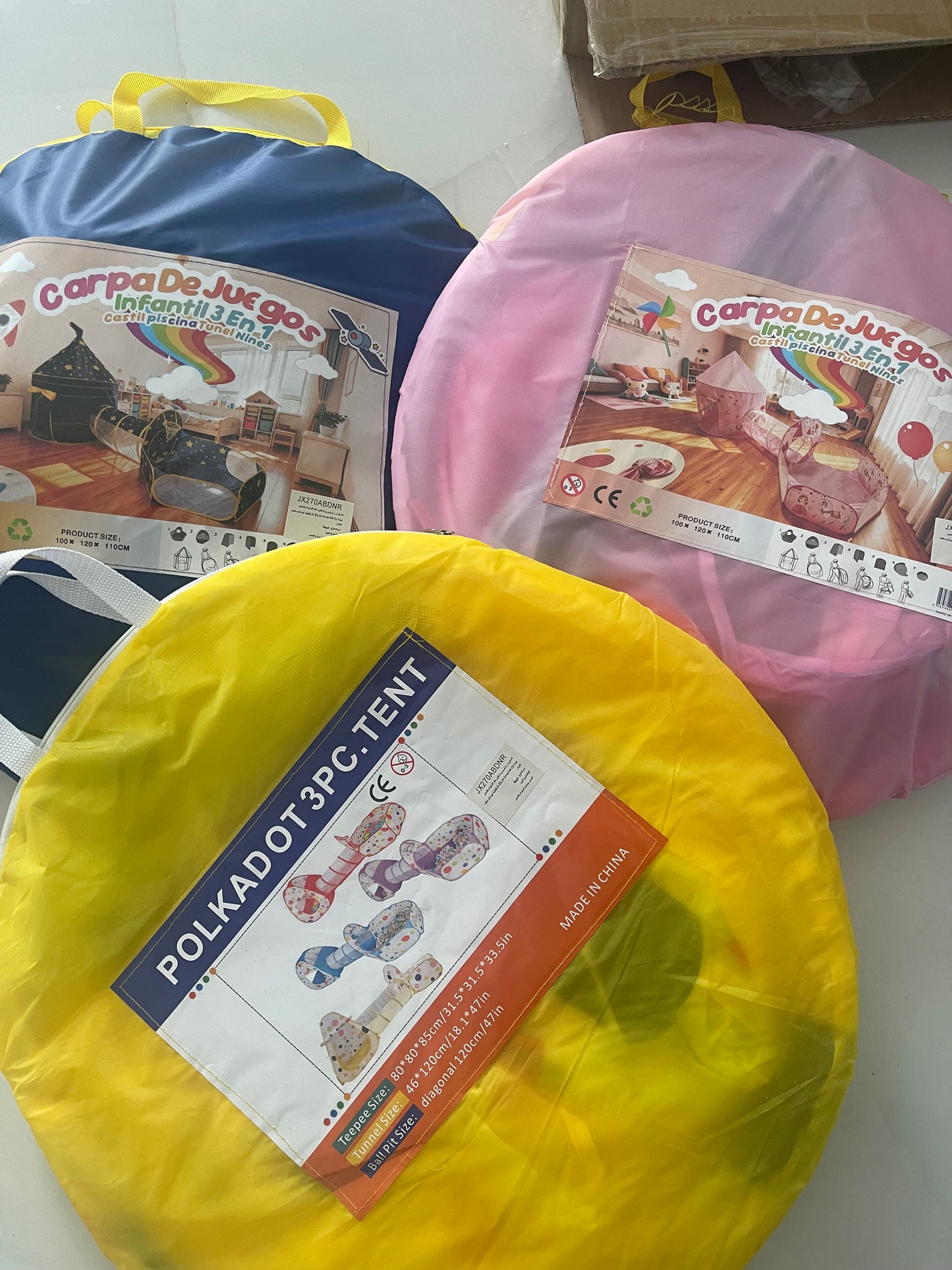 🏰✨ خيمة ألعاب 3 في 1 للأطفال 🎈👧👦