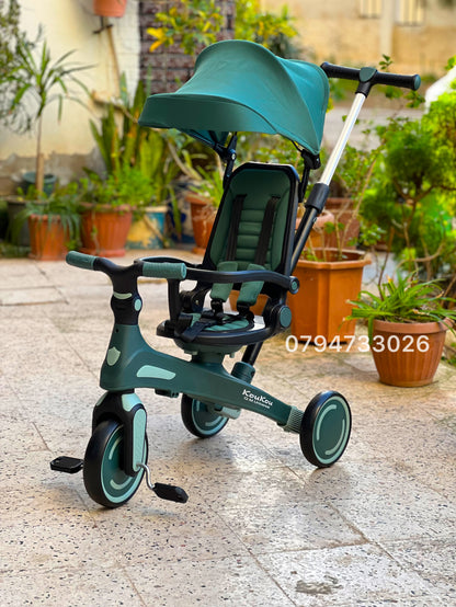 Tricycle Vélo poussette multifonction 5 en 1