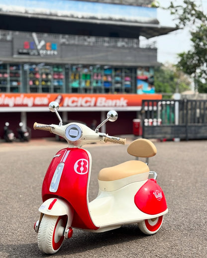🛵 Moto Électrique Vintage Vespa pour Enfants –دراجة فيسبا كهربائية للأطفال –🛵
