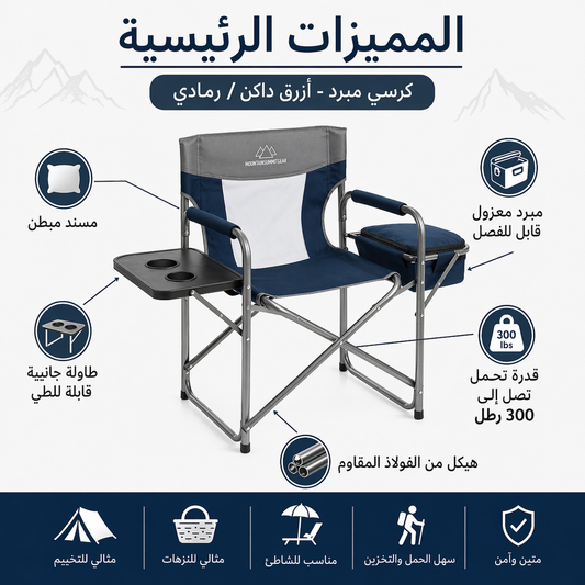 CHAISE PLIANTE LUX + TABLE + GLACIAIRE