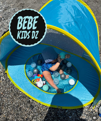 TENTE DE PLAGE  ANTI UV AVEC PISCINE INTÉGRÉE