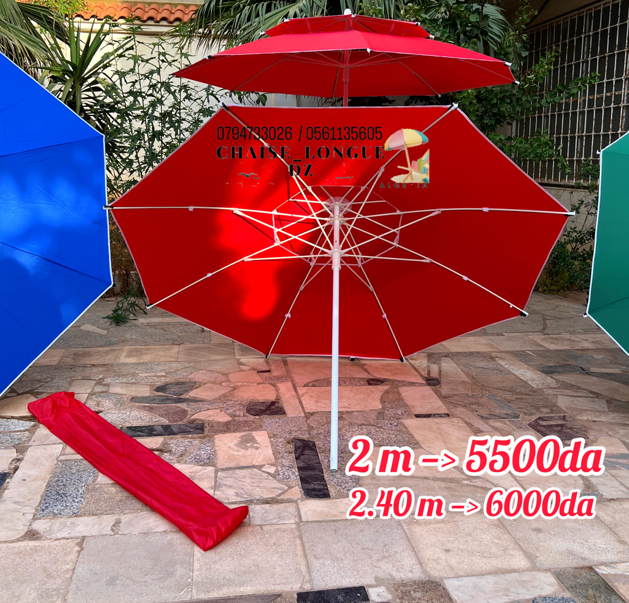 Parasol casquette 2M/2.4M 781-1/781-2