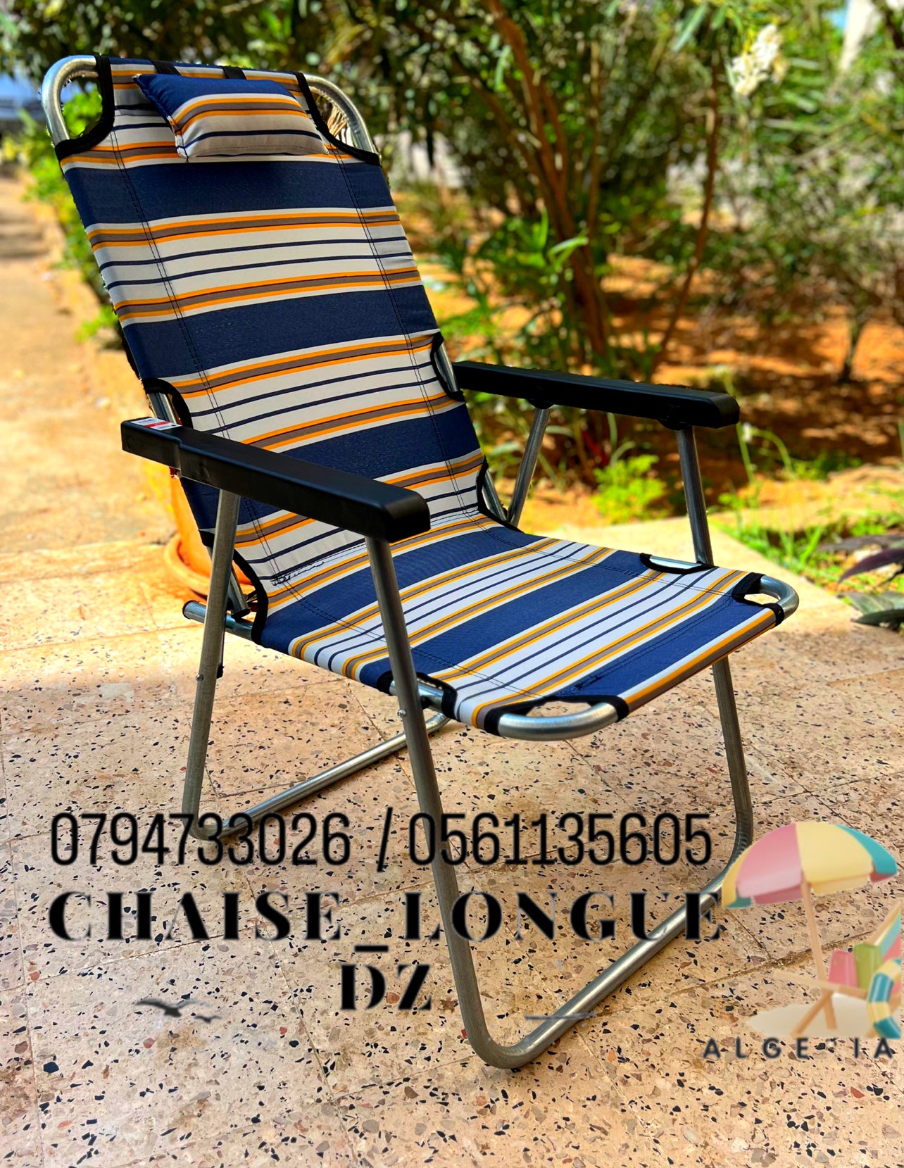 ⛱️Chaise pliante + repose-tête 2024⛱️