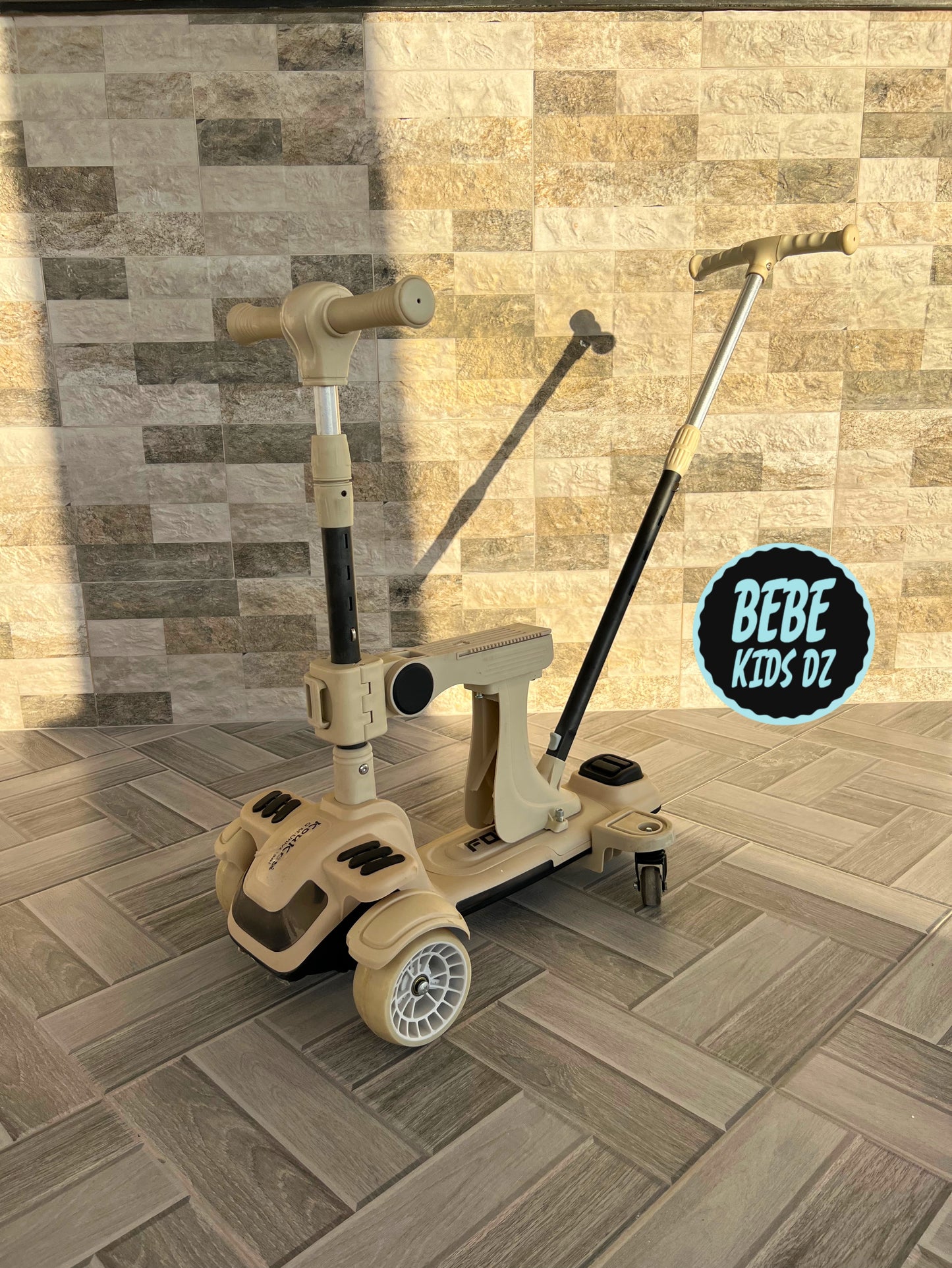 🛴✨ Trottinette Poussette 6-en-1 Multifonction - Pliable, Musicale,lumineuse, Confortable et Sécurisée pour Votre Enfant 🌟