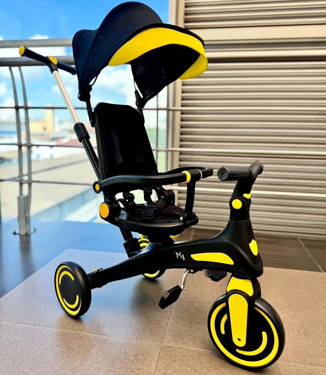 Tricycle Vélo poussette multifonction 5 en 1