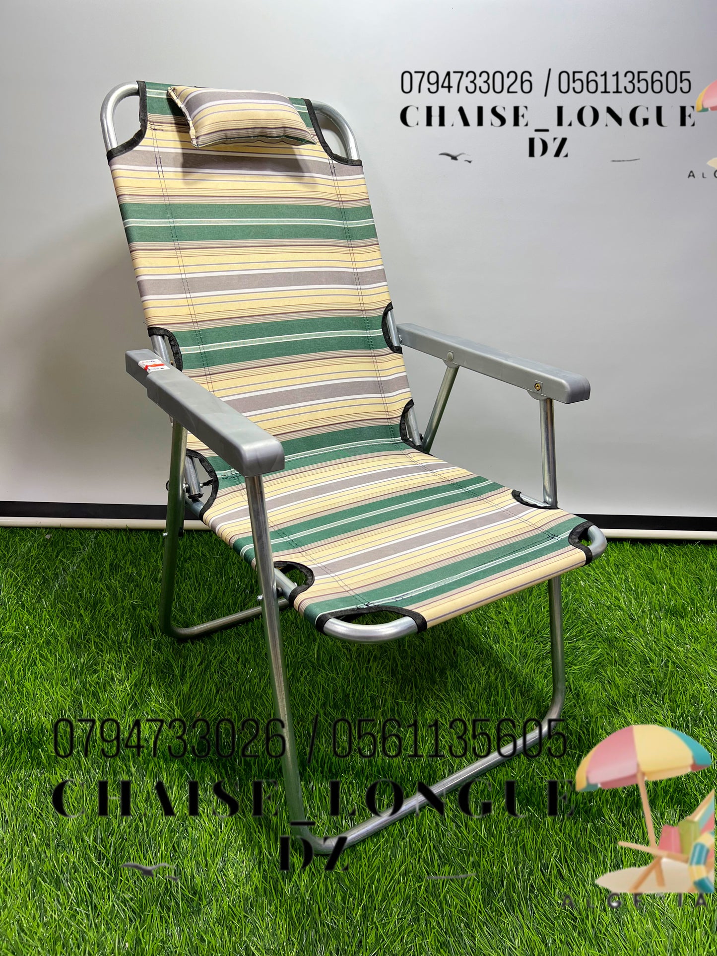 ⛱️Chaise pliante + repose-tête 2024⛱️