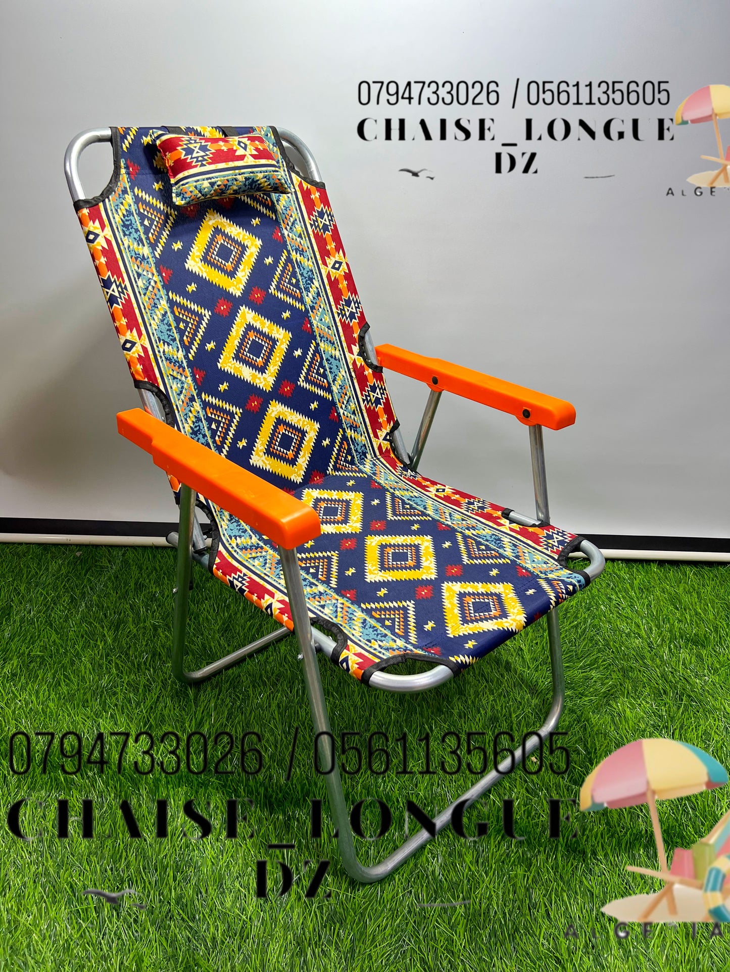 ⛱️Chaise pliante + repose-tête 2024⛱️