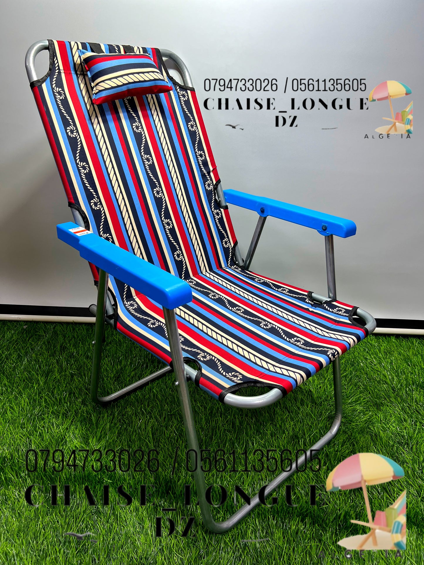 ⛱️Chaise pliante + repose-tête 2024⛱️