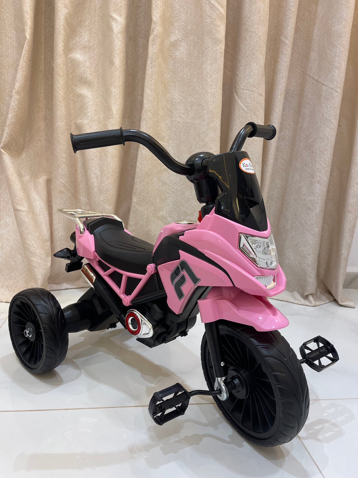 🏍️ دراجة ثلاثية للأطفال بتصميم دراجة نارية 🏍️