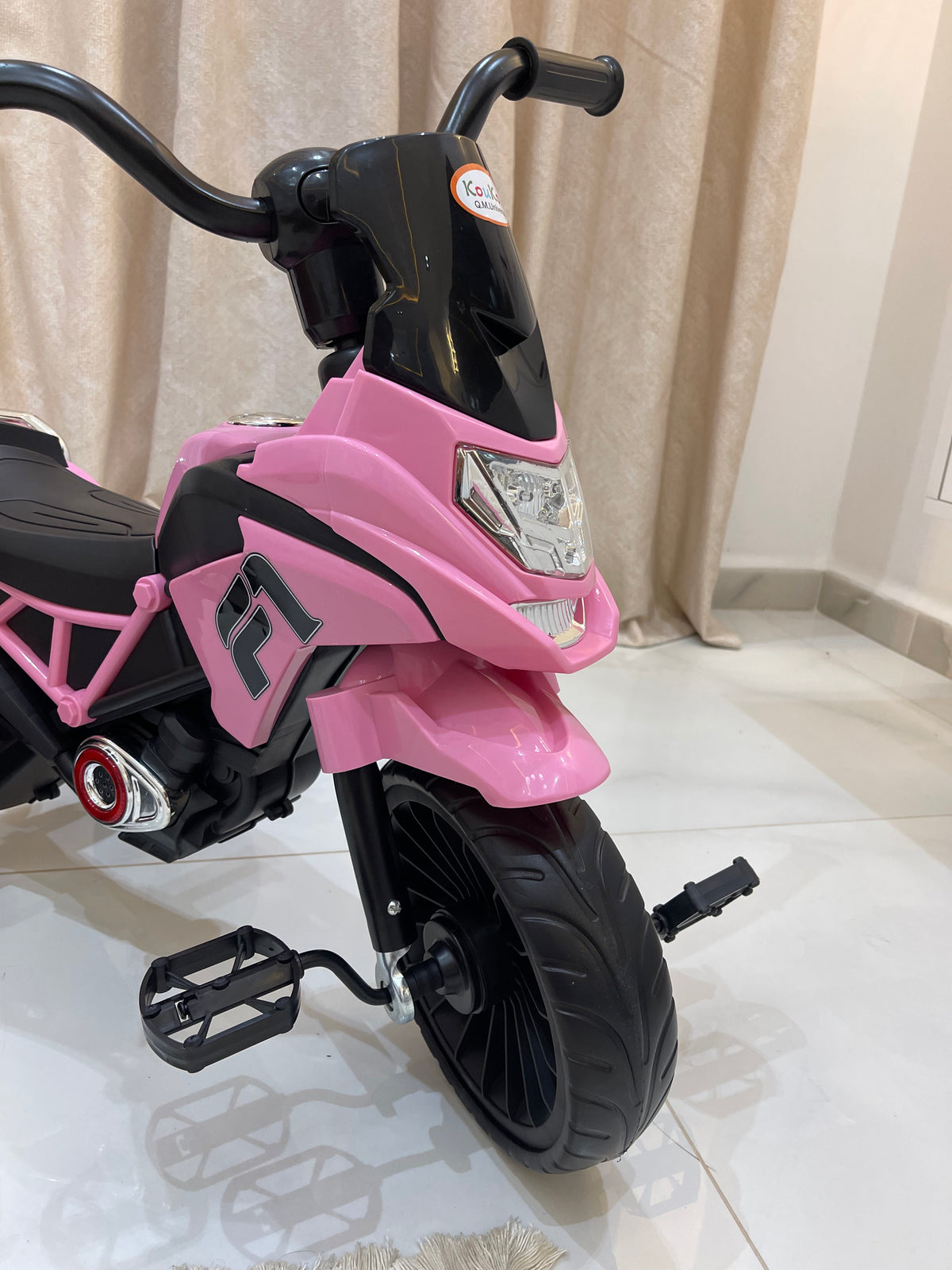 🏍️ دراجة ثلاثية للأطفال بتصميم دراجة نارية 🏍️