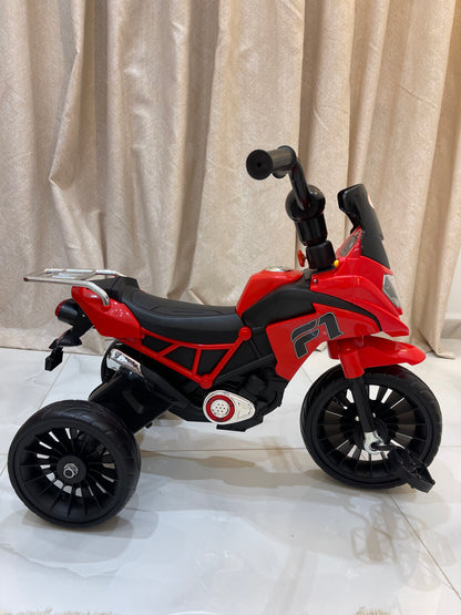 🏍️ دراجة ثلاثية للأطفال بتصميم دراجة نارية 🏍️