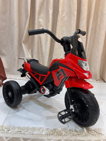 🏍️ دراجة ثلاثية للأطفال بتصميم دراجة نارية 🏍️
