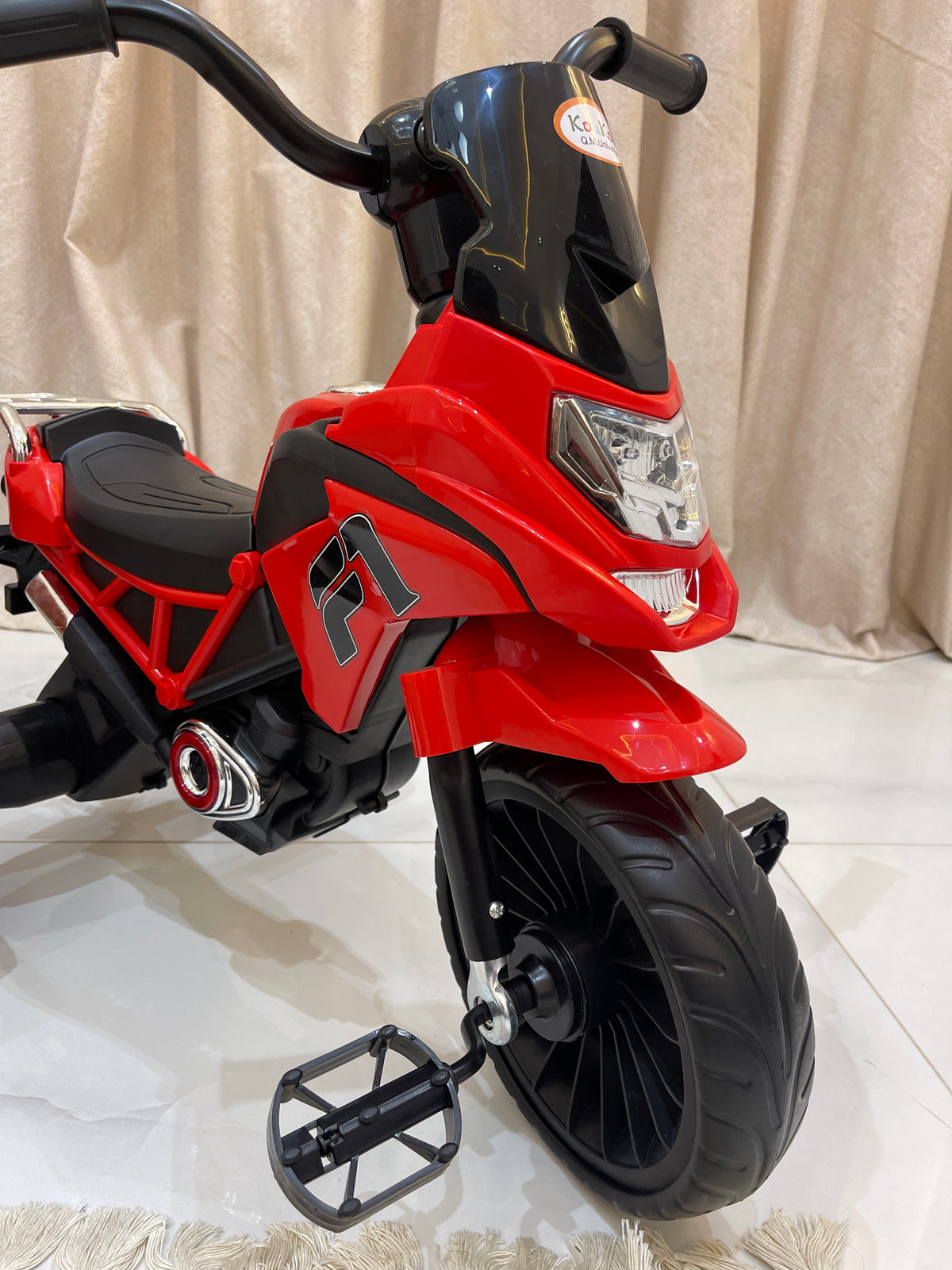 🏍️ دراجة ثلاثية للأطفال بتصميم دراجة نارية 🏍️