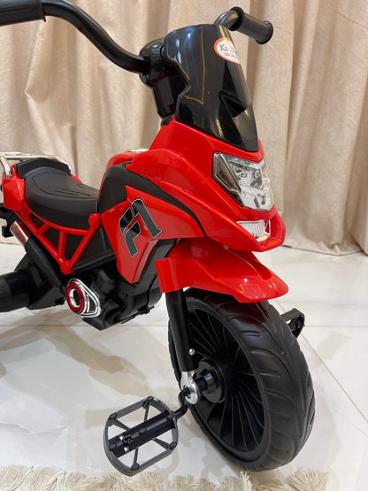 🏍️ دراجة ثلاثية للأطفال بتصميم دراجة نارية 🏍️