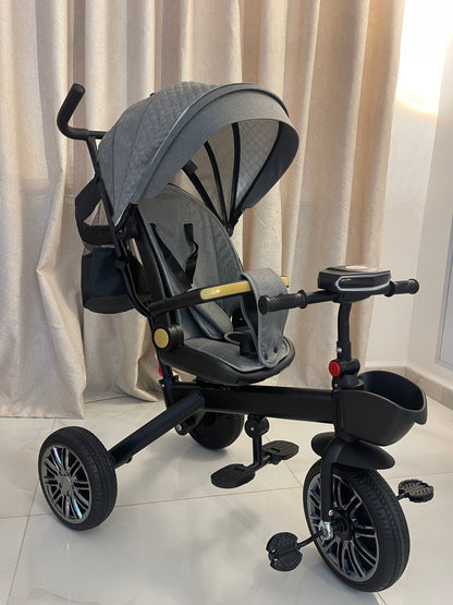 Tricycle Vélo Poussette  – Haute Qualité, Confort & Sécurité Bébé 🚲✨