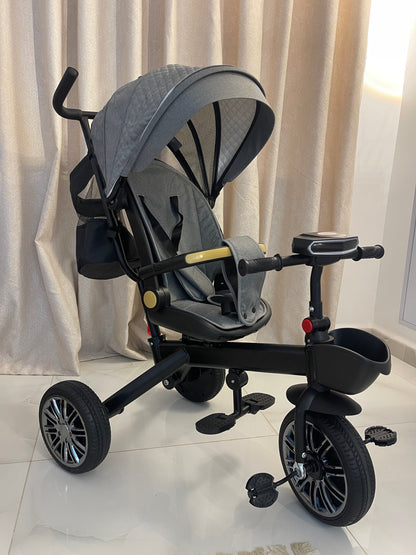 Tricycle Vélo Poussette  – Haute Qualité, Confort & Sécurité Bébé 🚲✨