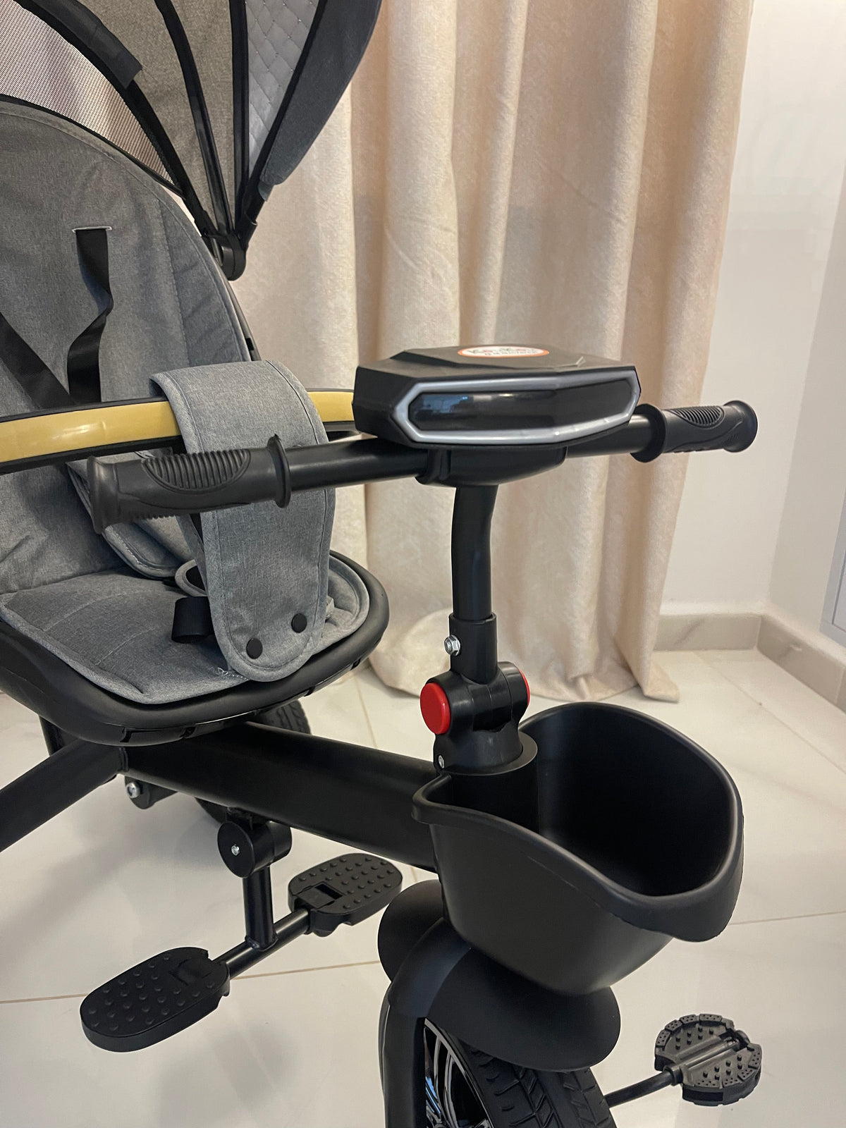 Tricycle Vélo Poussette  – Haute Qualité, Confort & Sécurité Bébé 🚲✨