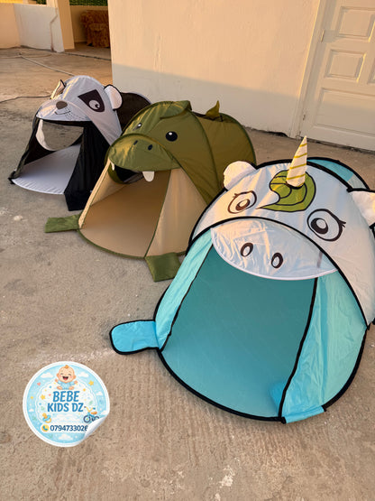 🏰✨ خيام الأطفال السحرية – خيمة اليونيكورن 🦄 وخيمة الباندا 🐼 وخيمة الديناصور 🦖 | عالم من المرح والخيال للأطفال 👧👦