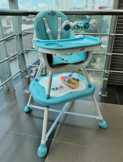 Chaise haute pour bébé + Table à jouer 5EN1 /  DE 6 A 36 MOIS