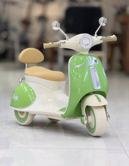 🛵 Moto Électrique Vintage Vespa pour Enfants –دراجة فيسبا كهربائية للأطفال –🛵