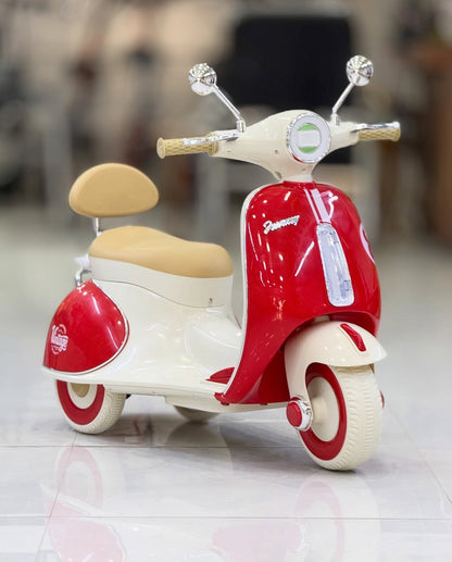 🛵 Moto Électrique Vintage Vespa pour Enfants –دراجة فيسبا كهربائية للأطفال –🛵