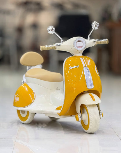 🛵 Moto Électrique Vintage Vespa pour Enfants –دراجة فيسبا كهربائية للأطفال –🛵